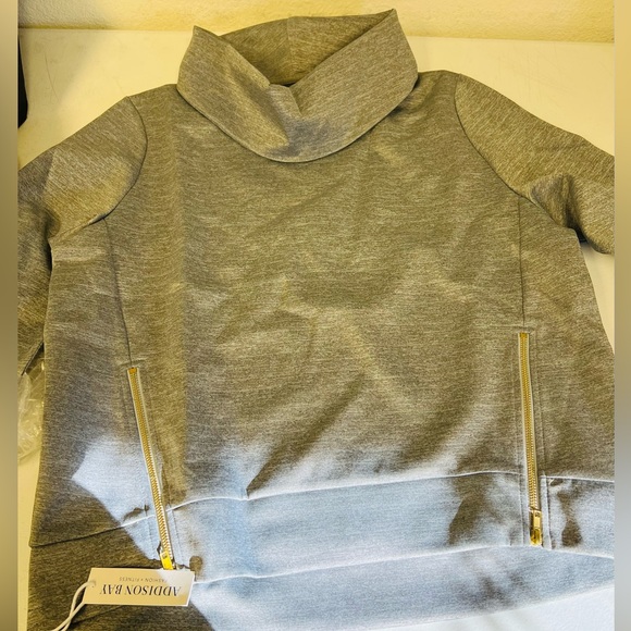 AB by Addison Bay Everyday Pullover HEATHER GREY MEDIUM A394966 - Picture 2 of 2